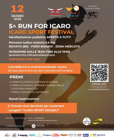 icaro sport festival 2026 rovato